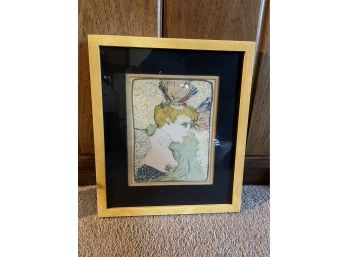 Marcelle Lender By Toulouse Lautrec Framed Art