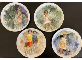 Limoges-Turgot 1770 France Collector Plates (4)