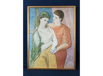 MCM Picasso Lithograph Printed On Linen .The Lovers.