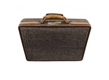 1970s Hartmann Luggage Tweed Suitcase