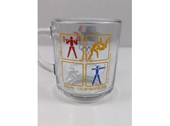 1984 McDonalds Olympics Los Angeles Glass Mug