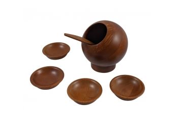 Complete MCM Milbern Teak Serving Set