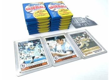 Topps 1989 Unopened Baseball Card Packs And Baseball Cards