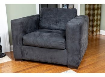 Crate&Barrel Suede Club Chair