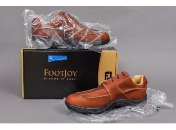 NEW! FootJoy Contour Series Leather Golf Shoes (Size: 10 Medium)