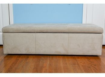 Microfiber Storage Bench On Casters