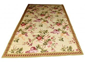 Hand Made Floral Area Rug