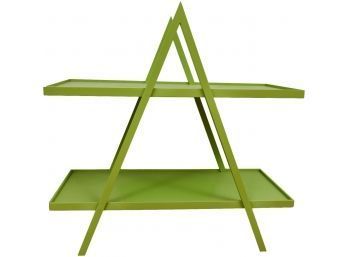 Triangle Two Tiered Display Stand