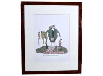 Annie Tempest Signed Artist Proof Titled 'the Gun Who Mistook His Wife For A Gun' Numbered 74/1000