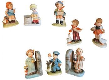 Collection Of Vintage Child Figurines, Some By Erich Stauffer