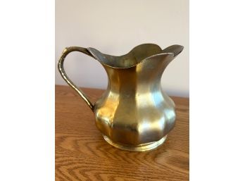 Italian Made Heavy Brass Pitcher