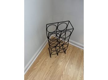 Eight Bottle Black Wine Rack