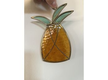 Pineapple Stained Glass Ornament