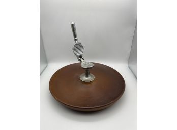 Vintage MCM Wood Nutcracker Bowl - Very Unique