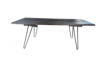Vintage Coffee Table With Hair Pin Legs