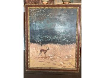 'Searching For A Mate' Wanik 1966 - Original Oil Painting