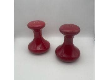 Vintage Holiday Designs 'game Piece' Salt And Pepper Shakers  - Made In USA
