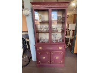 Vintage Repainted China Cabinet