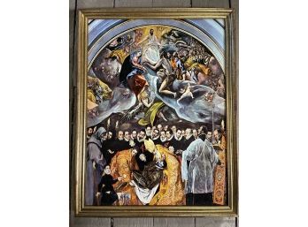 Vibrant Print Of 'The Burial Of Count Orgaz' By El Greco - Professionally Framed