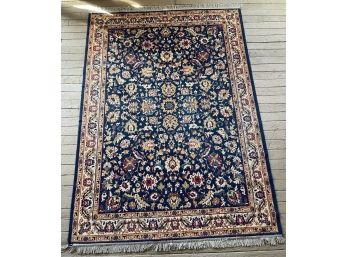 BG Blue Associates NY, Oriental Style Blue Persian Rug - Made In The US