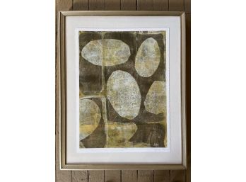 River Rock I By Jennifer Goldberger, Numbered And Signed Print 25/950 - Professionally Framed