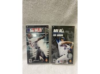 NIB - Bundle PSP 2005 MLB And PSP 2007 MLB THE SHOW-CASE Game And Manual