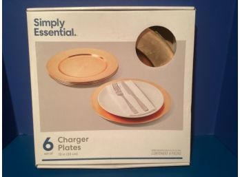 Box Of New Simply Essential Charger Plates (Set Of 6)