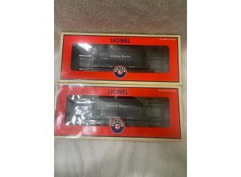 Lot Of Two (2)  Lionel 6-16488 And Lionel 6-16484 Copper Range Ore Cars