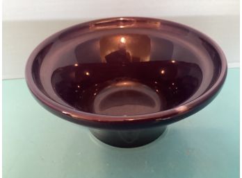 Vintage Fiesta HLC Plum  Hostess Bowl ( 10 Inches In Length)