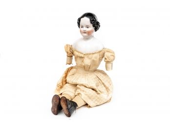 Vintage Doll With Porcelain Bust