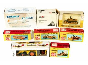 Eight Die Cast Construction Models, SHINSEI, Gescha And More