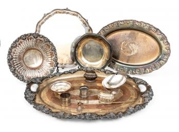 Grouping Of Silver-plate