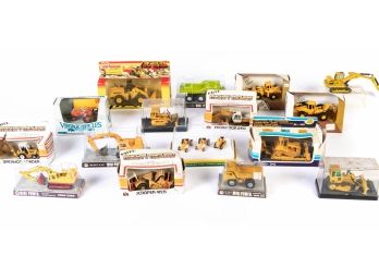 Quality Group Of 16 Die Cast Construction Vehicles, Some Ertl