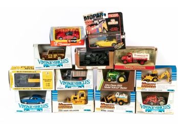 13 Die Cast Vehicles Including Ertl And Others Makers
