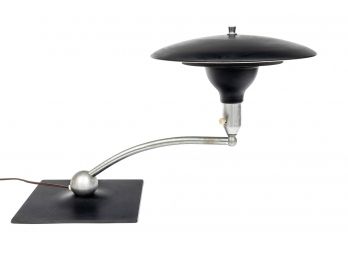 Mid-Century Iron/tin Table Lamp