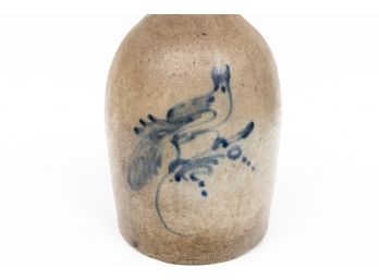 Rooster Stone Jug With Handle