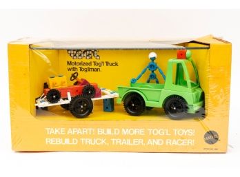 Vintage Mattel Motorized Tog'l Truck With Tog'lman