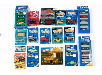 17 Die Cast Cars: Matchbox, Hotwheels And More, New On Cards