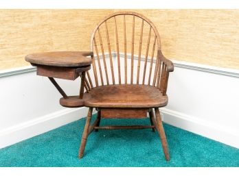 Antique Windsor Chair With Side Table