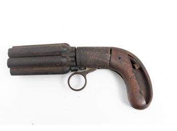 Antique Revolver - Six-Barrel Volley Pistol