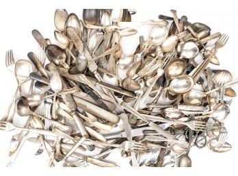 Large Grouping Of Silver-plate Flatware