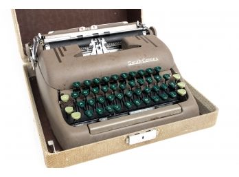 Smith Corona Typewriter And Case