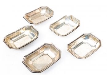 Five Gorham Sterling  Miniature Trays