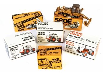 Six NZG Case Scale Built Construction Vehicles, Made In West Germany