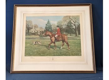 Pencil Signed F.B. Voss Lithograph 'J. Stanley Reeve Esq On Peterborogh'