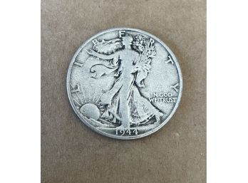 1944 S San Francisco Standing Liberty Silver Half  Dollar 90 Silver