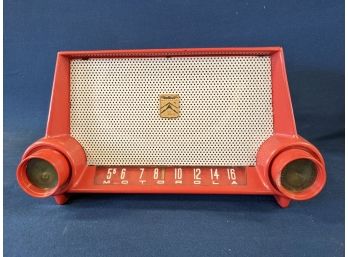 Bright Red Orange Motorola 53H Tube Radio Circa 1950s