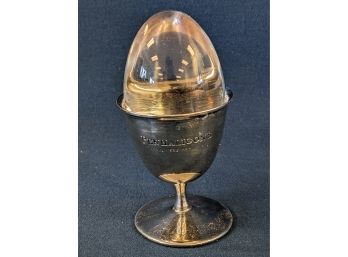 Penhaligon's Perfumers Silver Plated Egg Cup With Baccarat Crystal Egg