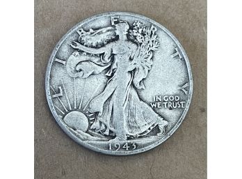 1943 S Standing Liberty Silver Half  Dollar 90 Silver