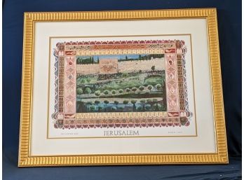 The Golden Gate / Jerusalem / Bezalel  - Levy Colorful Lithograph